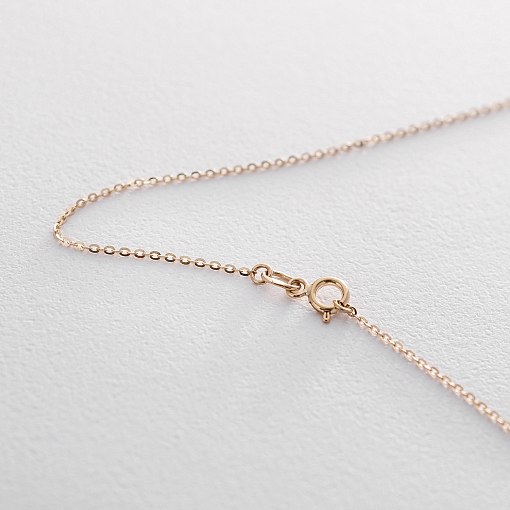 Кольє з аметистом в жовтому золоті кол01343 3