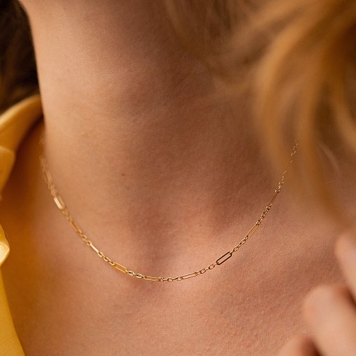 Кольє - ланцюжок в жовтому золоті кол02386 3