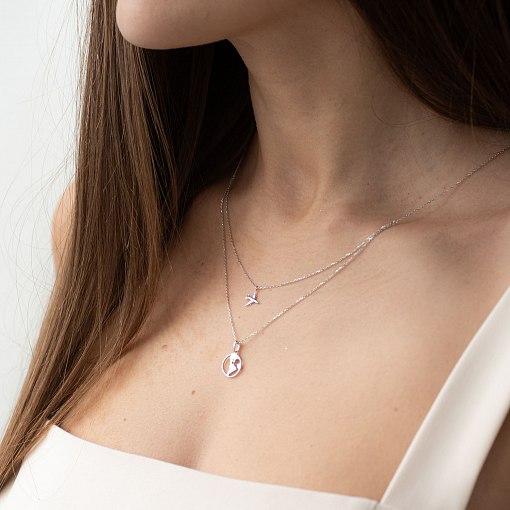 Колье в белом золоте "Кругосветное путешествие" кол01684 5