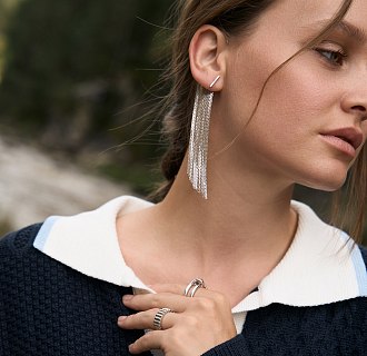 Золоті сережки-пусети 