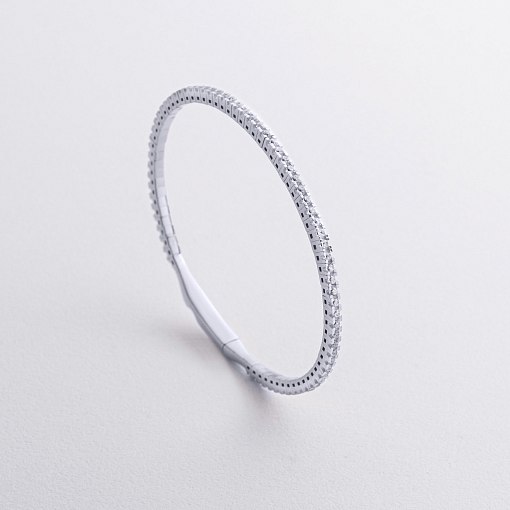 Золотой браслет "Clarice" с дорожкой камней б05558