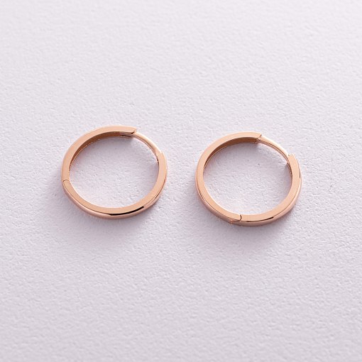 Золотые серьги - кольца с07566 5