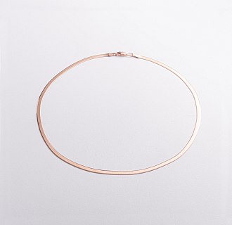 Колье "Наоми" в красном золоте (снейк) ц00514-3,5