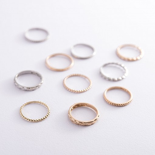 Кольцо в белом золоте к06595 4