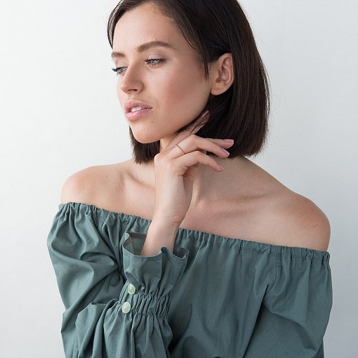 Каблучка Кульки в червоному золоті к06050 4