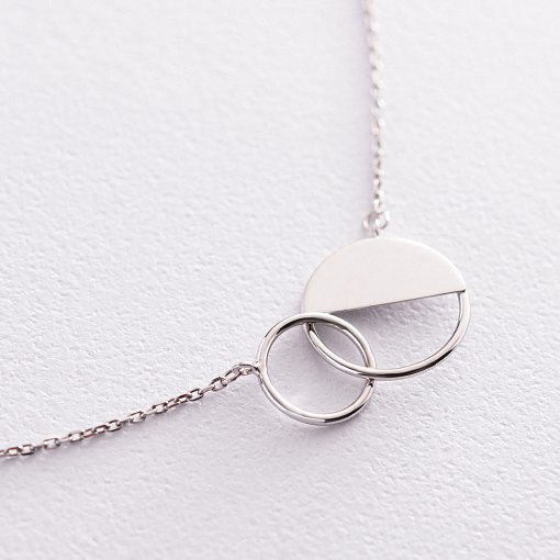 Золотой браслет "Переплетение" б04735 5