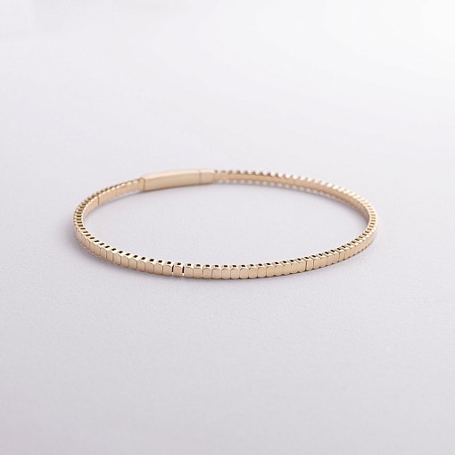 Жесткий браслет "Kylie" в желтом золоте б05543 8