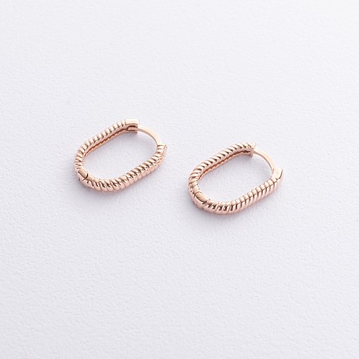 Серьги "Alisia" в красном золоте с09216 3