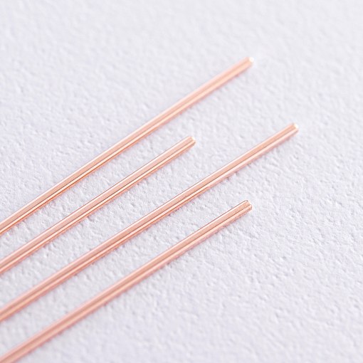 Серьги - протяжки в красном золоте с07907 3