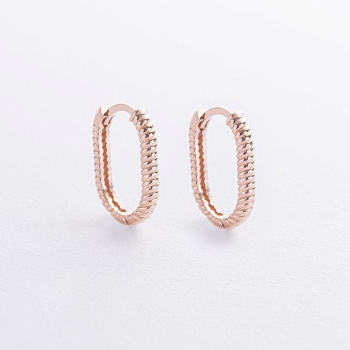 Серьги "Alisia" в красном золоте с09216