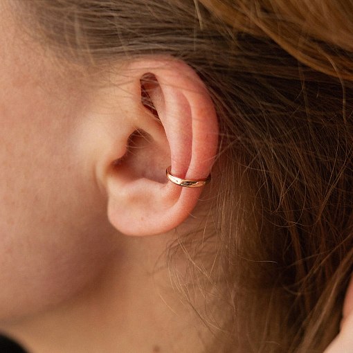 Серьга - каффа в красном золоте с07911 3