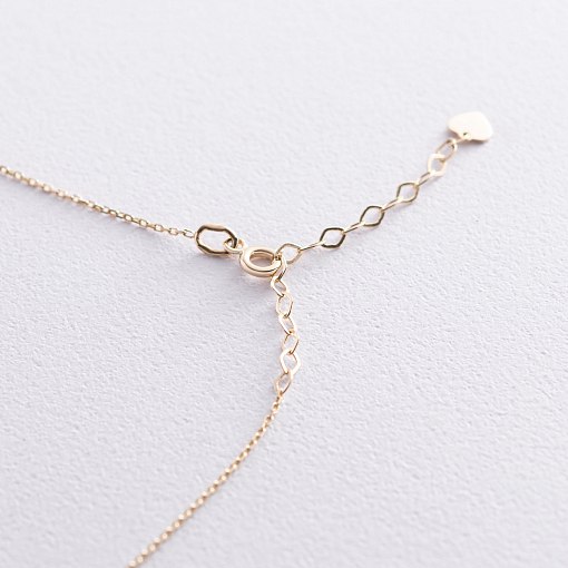 Колье "Кружочки" в желтом золоте кол01842 5