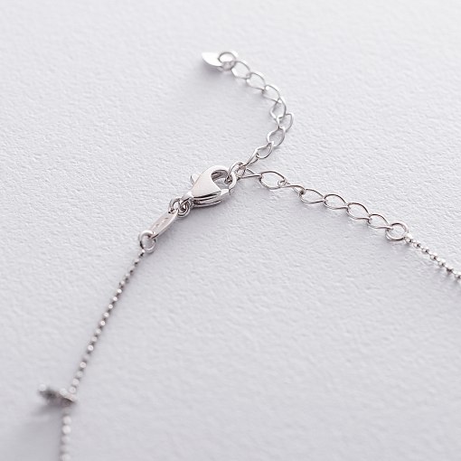 Золотое колье "Нежность" с фианитами кол01517 3