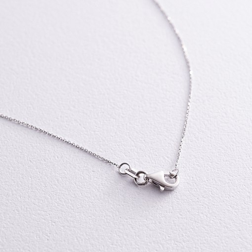 Золоте кольє з одним каменем (діамант) колб0104z 3