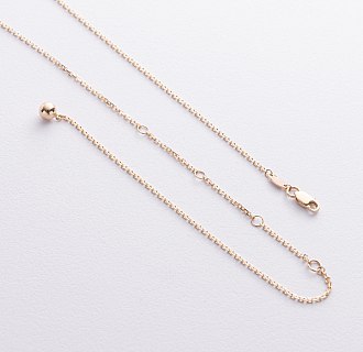 Колье 2 в 1 "Шарики" в желтом золоте кол02518 №5