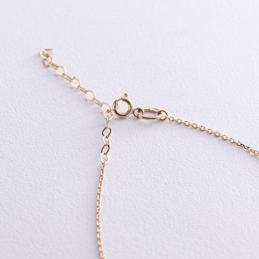 Колье "Моя Украина" в желтом золоте (возможна гравировка) кол02220 6