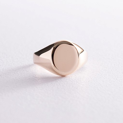 Печатка в жовтому золоті (можливе гравіювання) к07198 4