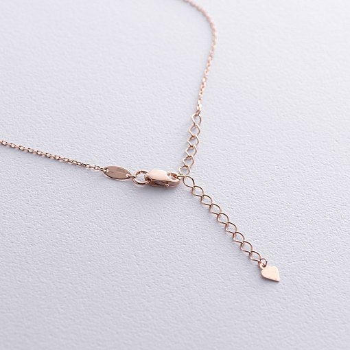 Кольє - ланцюжок у червоному золоті кол02464 5