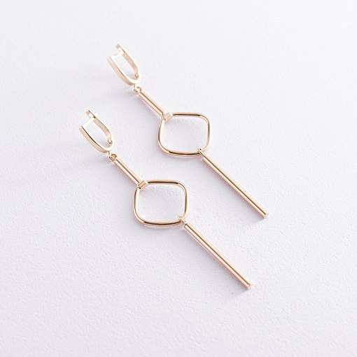 Серьги "Мелисса" в желтом золоте с07512