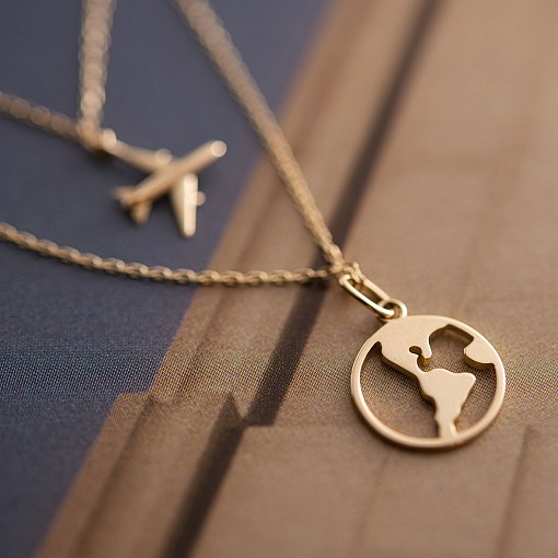 Кольє в жовтому золоті 