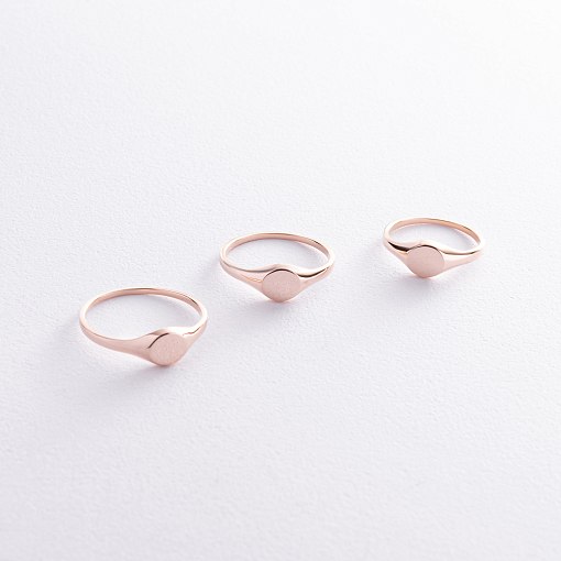 Печатка в красном золоте (возможна гравировка) к07537 3