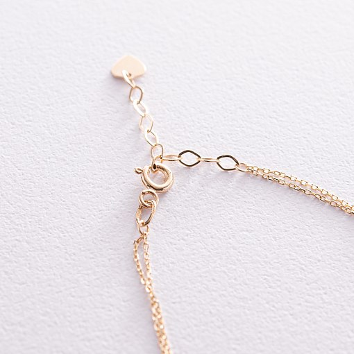 Браслет у жовтому золоті з фіанітом б04237 5