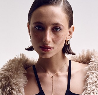 Колье "Шарики" в красном золоте кол01945 Интернет магазин Mono №6 Колье "Шарики" в красном золоте кол01945 №6