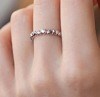 Золотое кольцо "Сердца" к05352 №17
