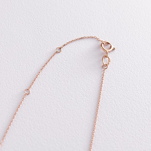 Колье "Круговорот" в красном золоте кол01733 4