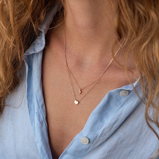 Подвійне золоте кольє 