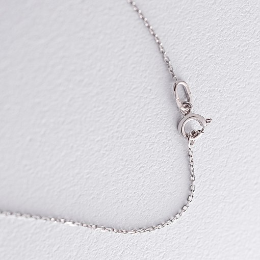 Колье "Звездочки" из белого золота с фианитами кол01516 3