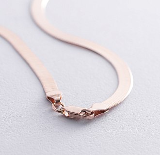 Колье "Наоми" в красном золоте (снейк) ц0051 №4
