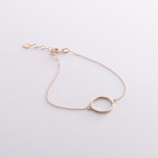 Браслет "Круговорот" в желтом золоте б04575 5