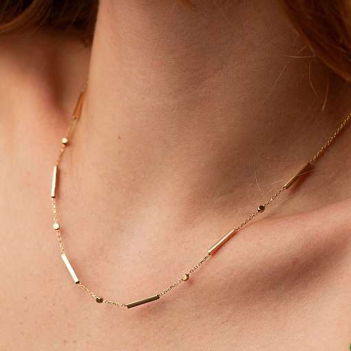 Кольє - ланцюжок у жовтому золоті кол02462 2