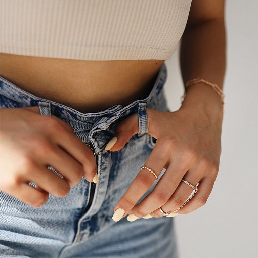 Браслет "Фантазия" в красном золоте б04715 2