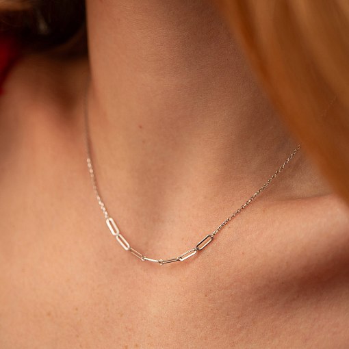 Кольє - ланцюжок в білому золоті кол02383 3