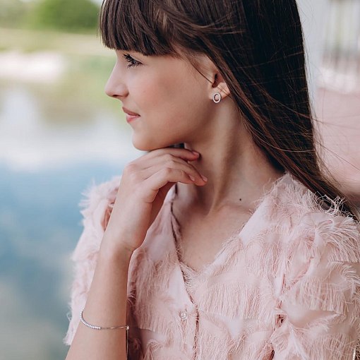 Шариковый браслет из белого золота б04307 11