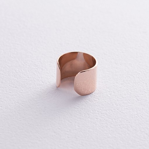 Серьга - каффа в красном золоте с08431 2