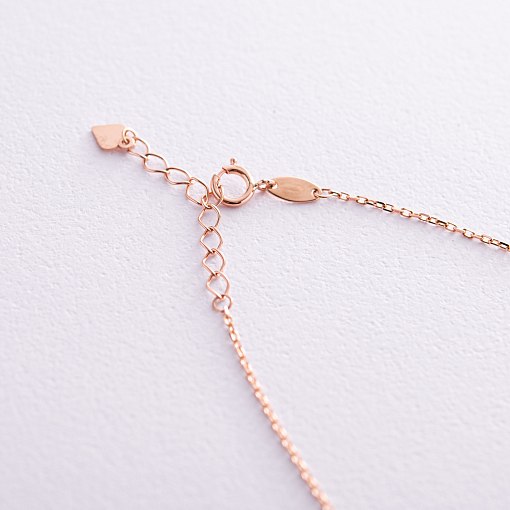 Золотий браслет Love на ногу б03685 8