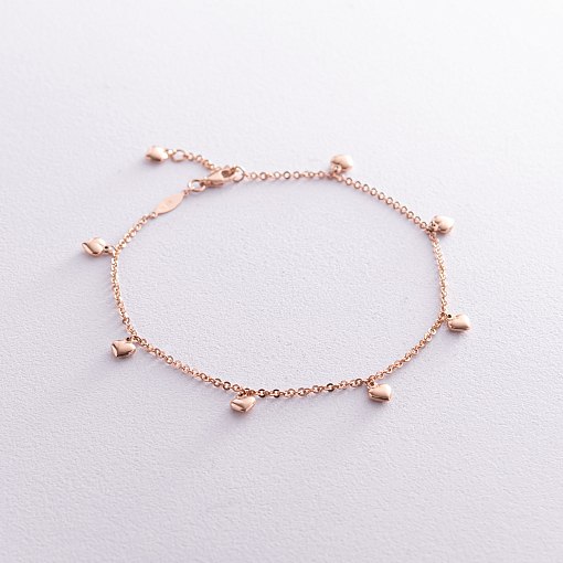 Золотой браслет Романс на ногу б03645