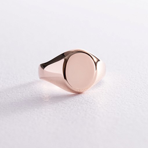 Печатка в червоному золоті (можливе гравіювання) к07197 3