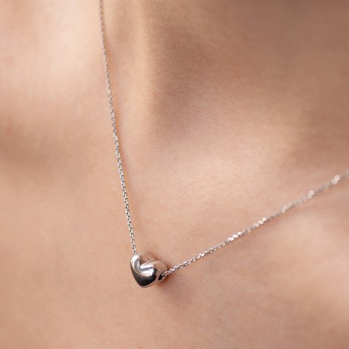 Золоте кольє із сердечком кол01322 8