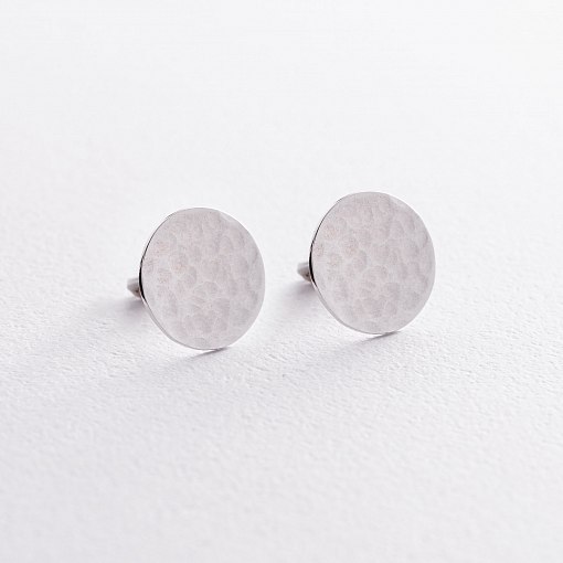 Золотые серьги-пусеты "Солнечные зайчики" с07521