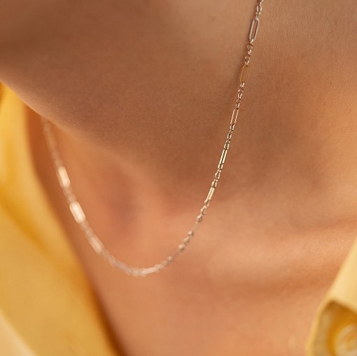 Кольє - ланцюжок в білому золоті кол02387 12