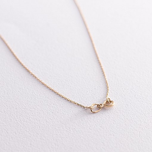 Колье "Сердечко" в желтом золоте кол01751b 5