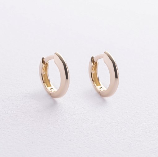 Серьги - кольца "Maya" в желтом золоте с09187 3