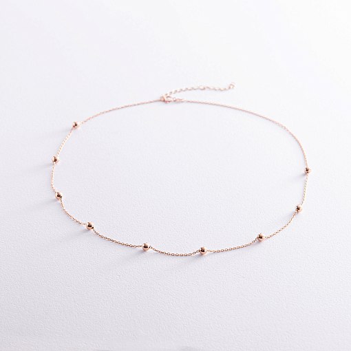 Колье "Шарики" в красном золоте кол02223