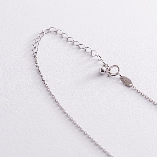 Колье "Шарики" в белом золоте кол01947 4