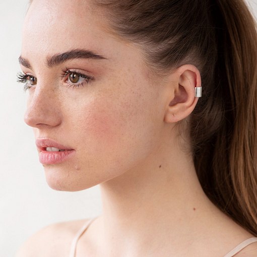 Серьга - каффа (белое золото) с06959 7