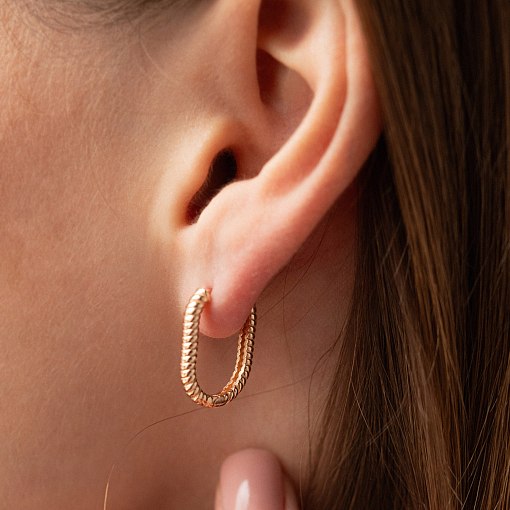 Серьги "Alisia" в красном золоте с09216 5